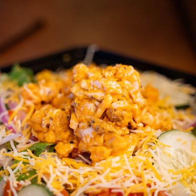 Buffalo Chicken Salad, close-up.