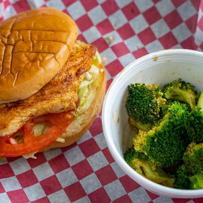 Grilled Chicken Sandwich served