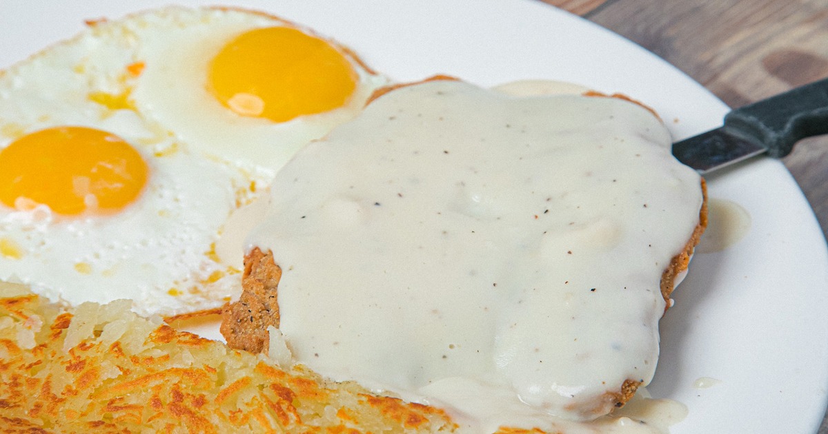 Country Fried Steak and Eggs