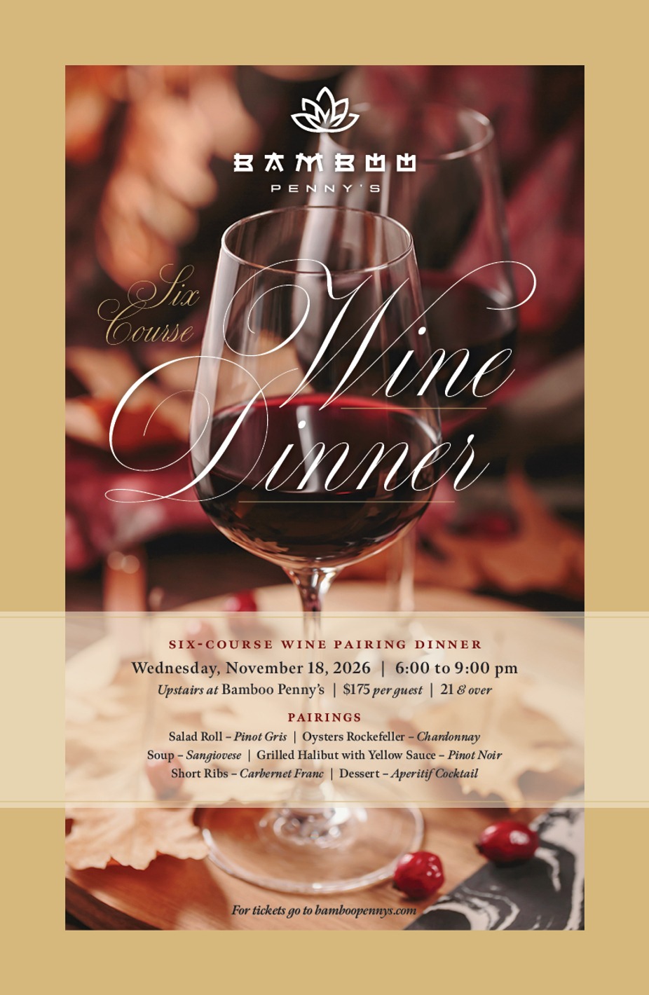 Six-Course Wine Dinner event photo