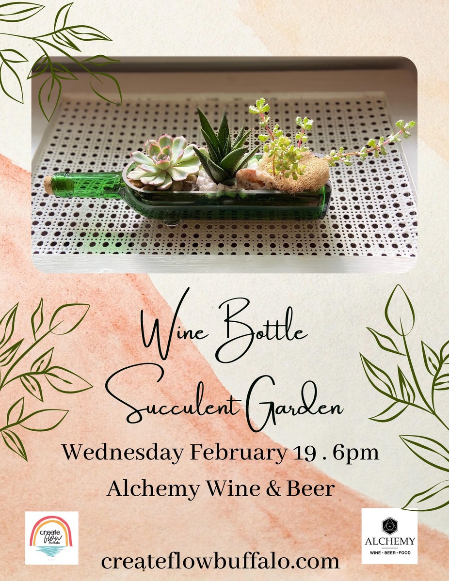 Wine Bottle Succulent Garden event photo