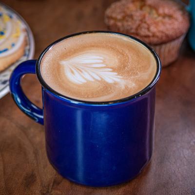 A cup of lattee.