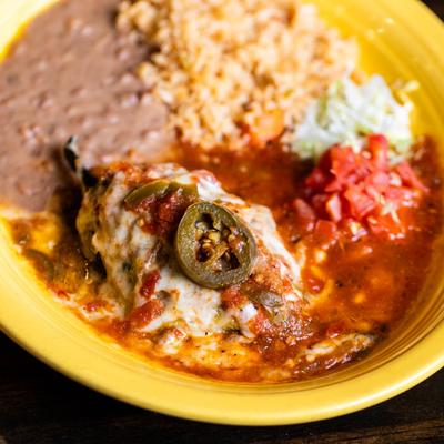 Stuffed pepper with a choice of meat