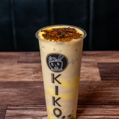 Crem brule boba tea.