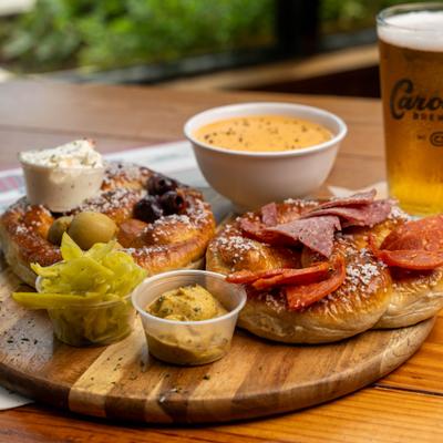 Pretzel Charcuterie board.