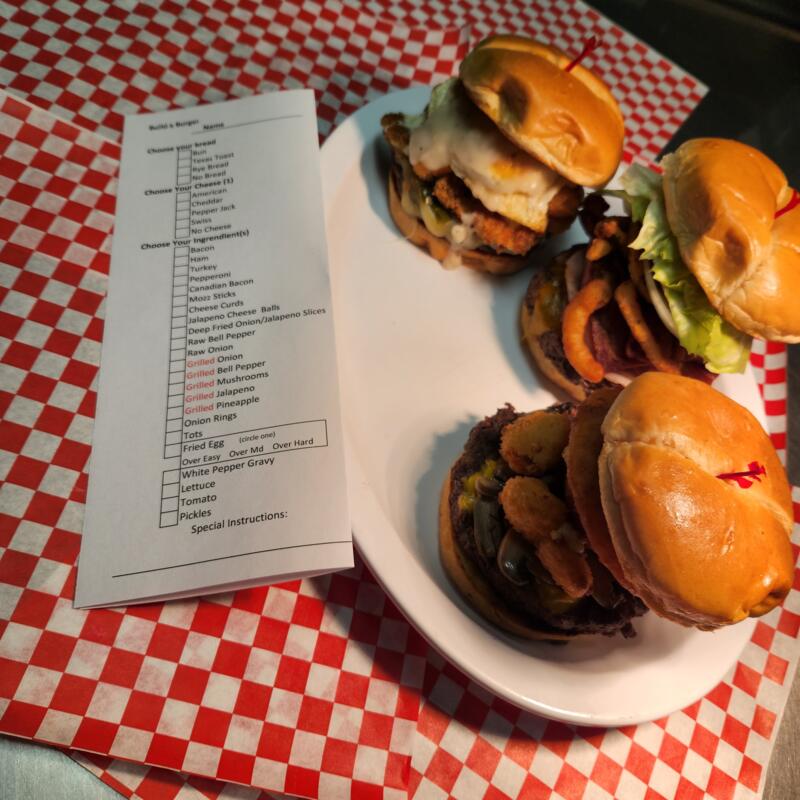 Double Nickel Bar and Grill Food Menu