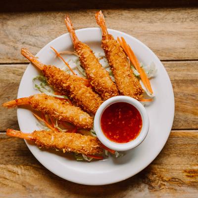 Coconut Prawns.