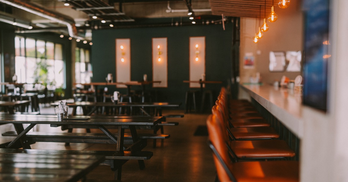 Seating and bar areas