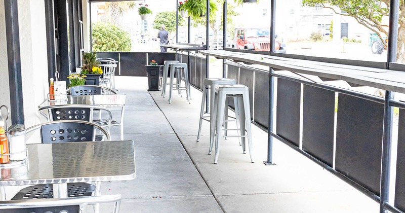 Exterior, tables and chairs on patio