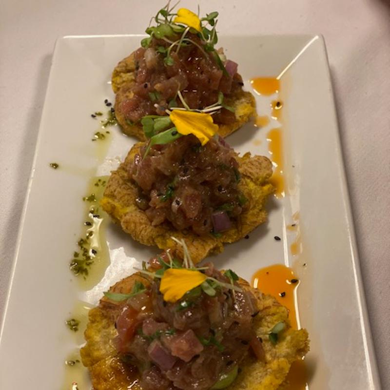 Tuna Crudo Tostones photo