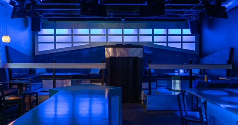 View of interior area, dimmed lights