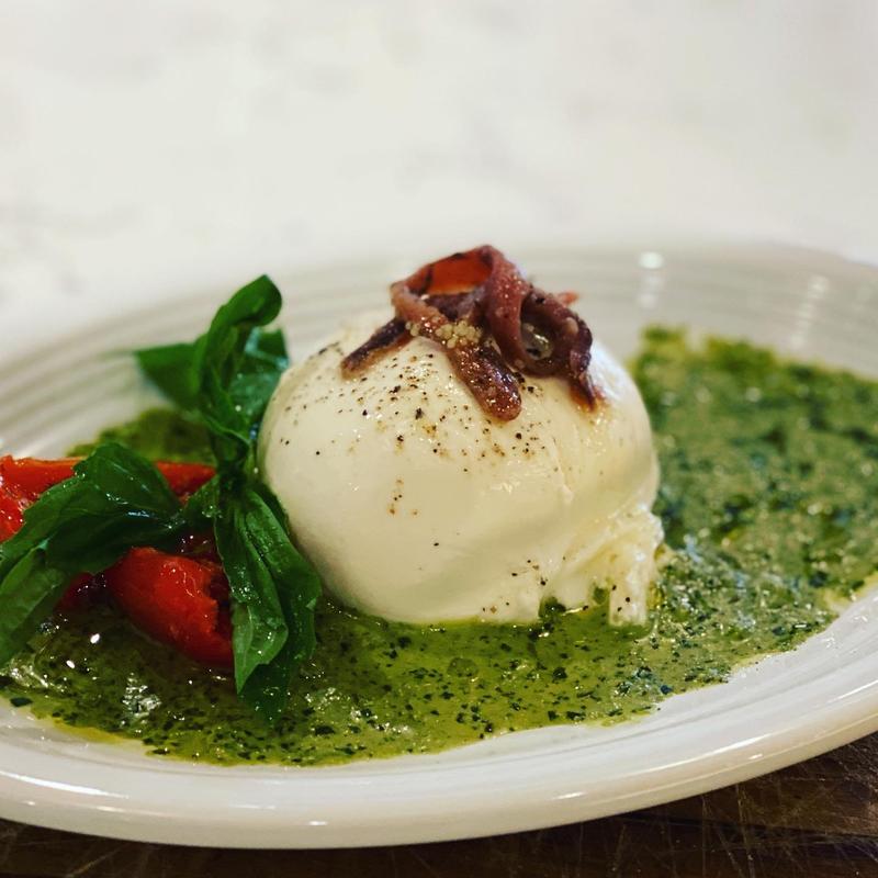 Burrata Fresca con Anchovies photo