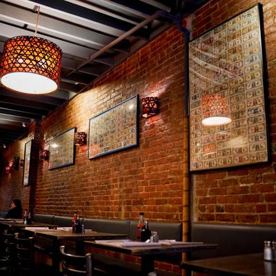 The restaurant's interior.