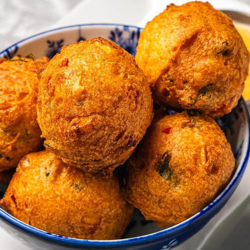 menu item 1 of 22, Corn Fritters