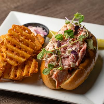 Lobster roll plate.