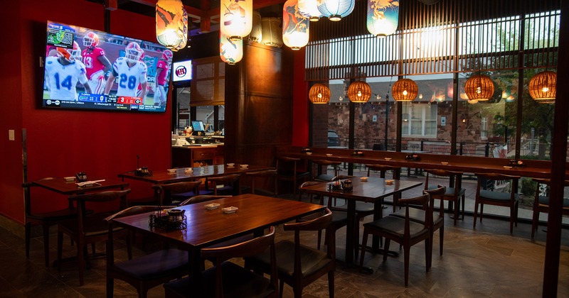 Interior, cozy dining area