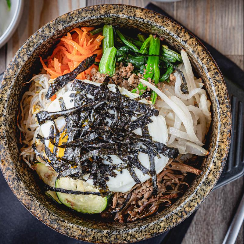 48 Rice W/ Tofu in Hot Stone Pot photo