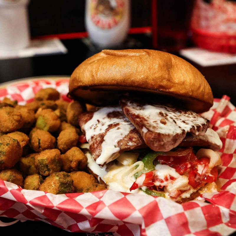 Queso Conecuh Sausage Burger photo