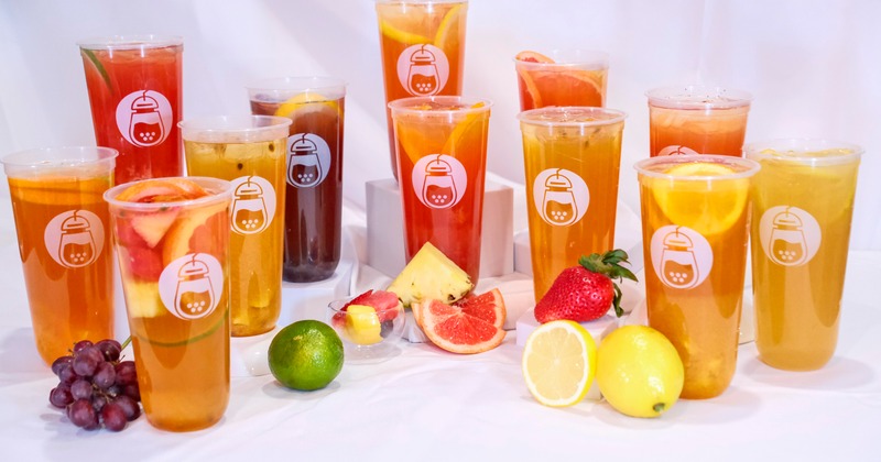 Drinks in sealed plastic cups