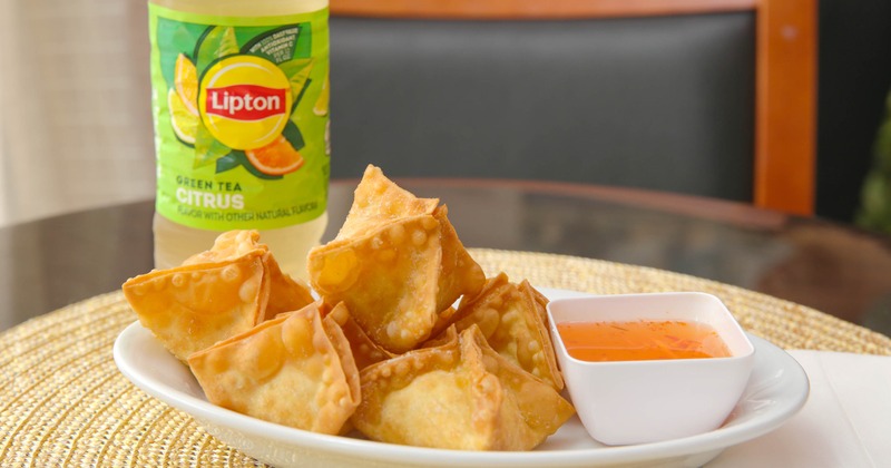 Crab Rangoon with dipping sauce