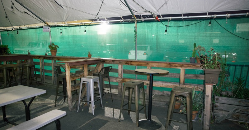 Interio, barstools, tables