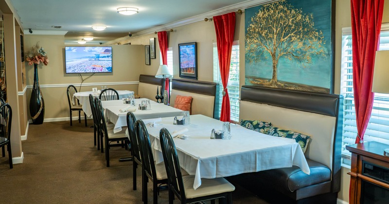 Interior, dining area