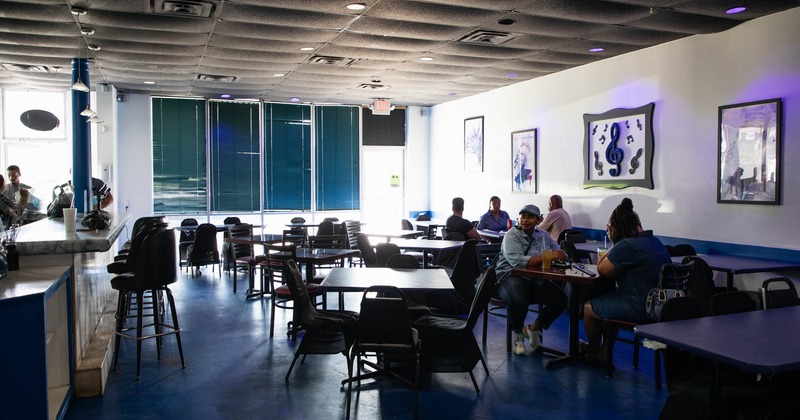 Interior, seating area