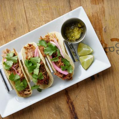 Pulled Pork Street Tacos.