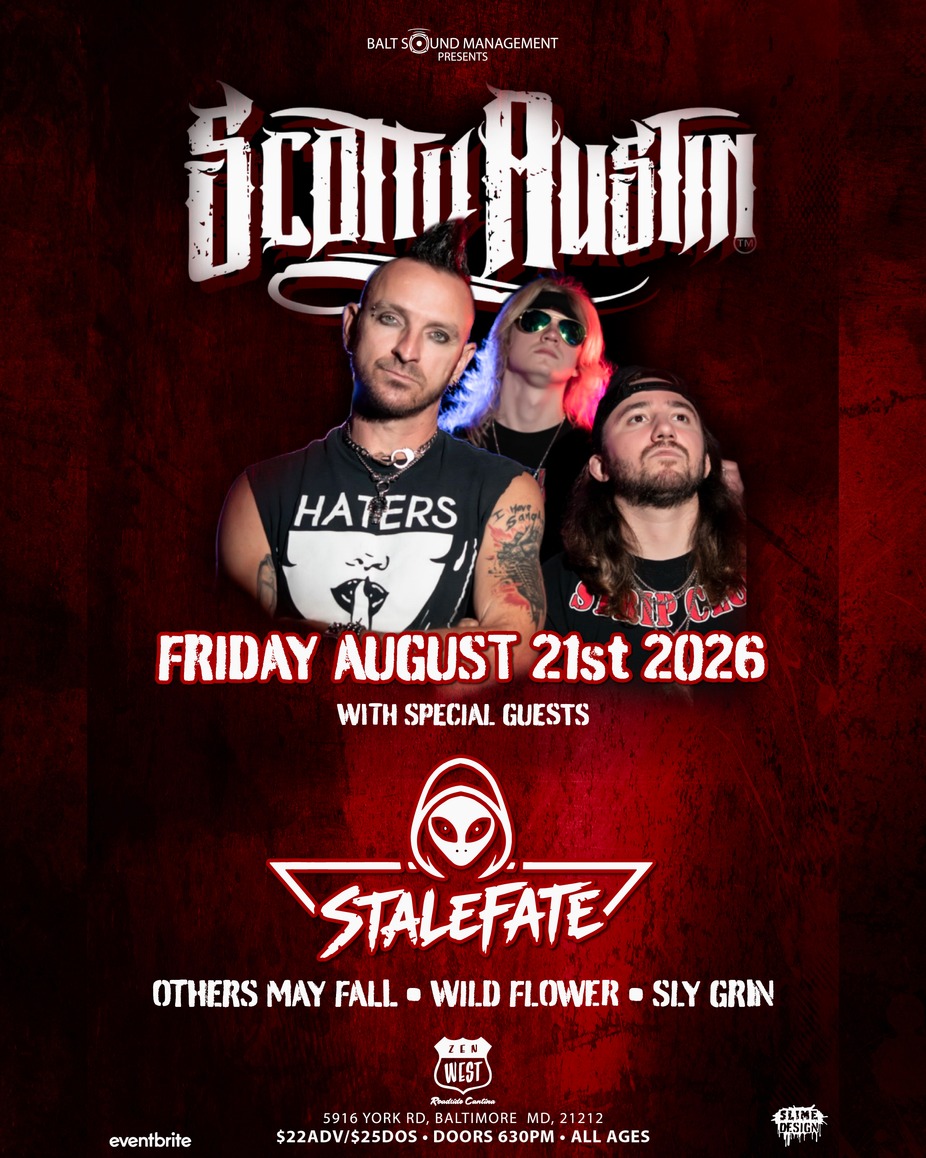 Scotty Austin (Ex singer Saving Abel)  with Stalefate, Others May Fall, Wild Flower, Sly Grin event photo