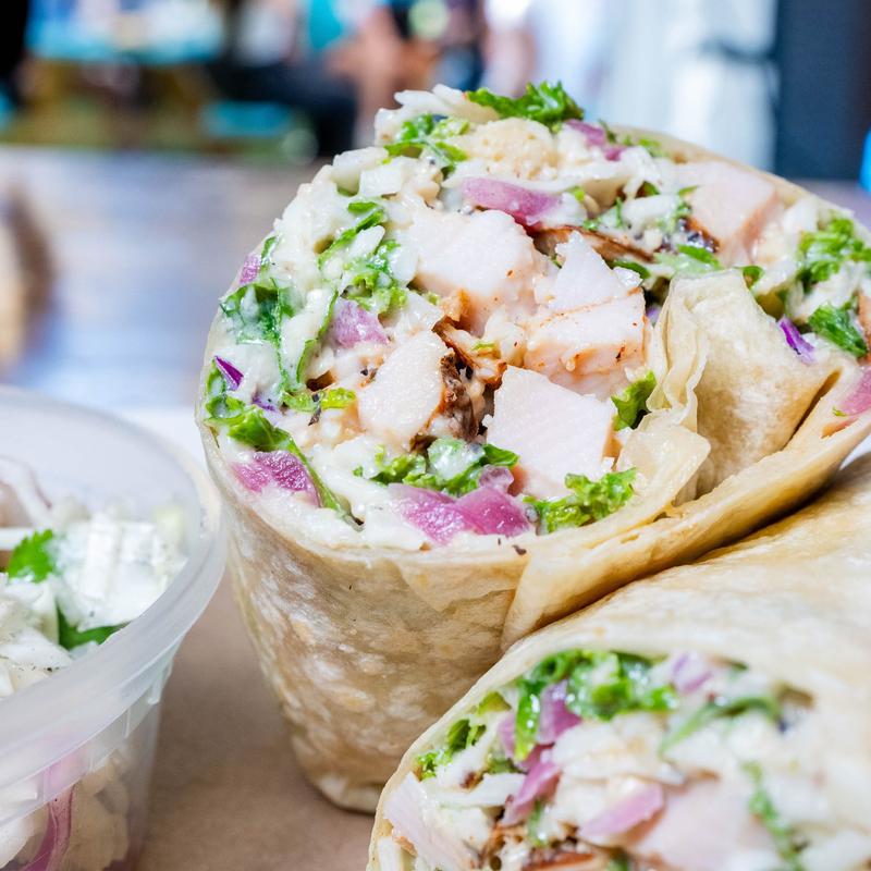 menu item 10 of 18, Turkey Kale Caesar Wrap