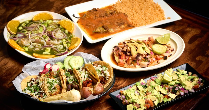 Various Mexican dishes