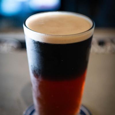 Black & Tan beer.