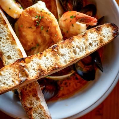 Cioppino plate.