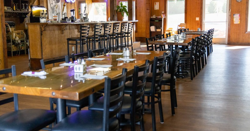 Interior, dining area