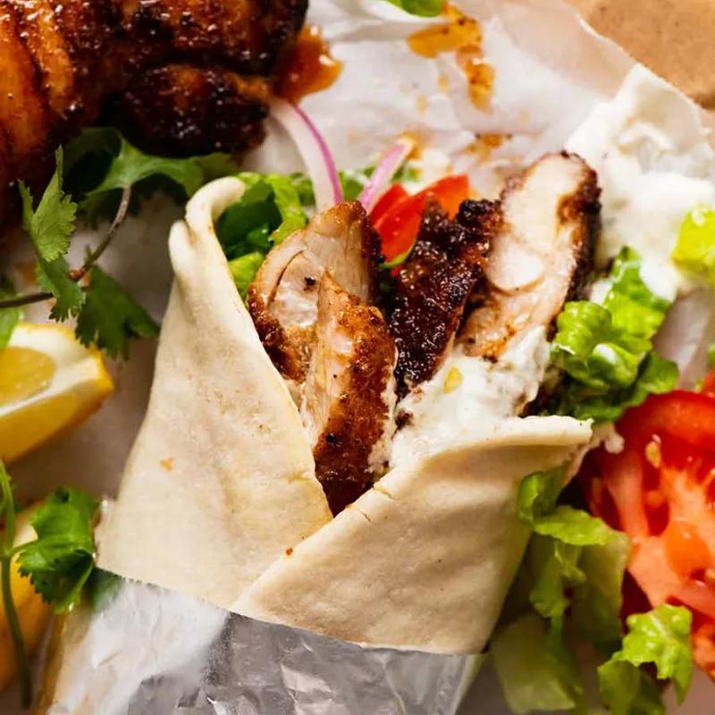 menu item 42 of 49, Chicken Shawarma Wrap