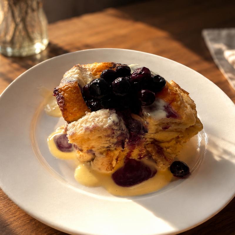 Blueberry Bread Pudding photo