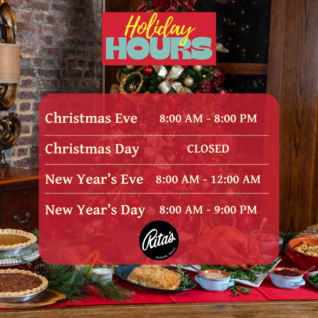 open christmas day 8am-8pm, closed christmas day, open new years eve 8am-12midnight, open new years day 8am-9pm