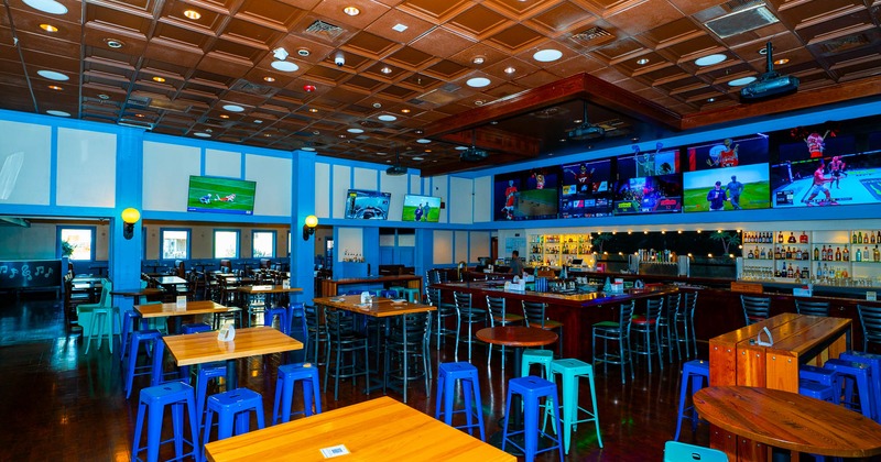 Interior, wide view, dining area