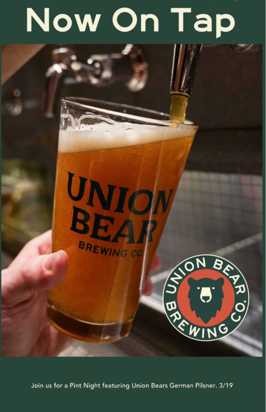 Union Bear Pint Night - German Inspired Pilsner event photo