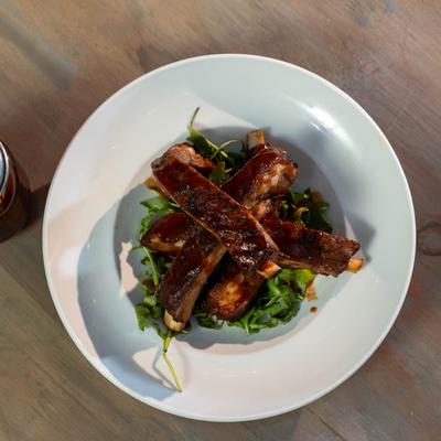 St Louis Ribs, top view.