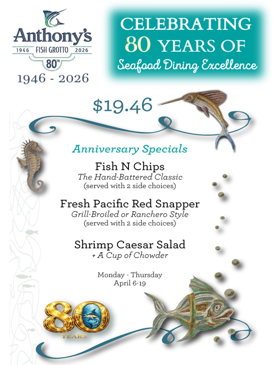Anthony's Fish Grotto 1946 - 2026 event photo