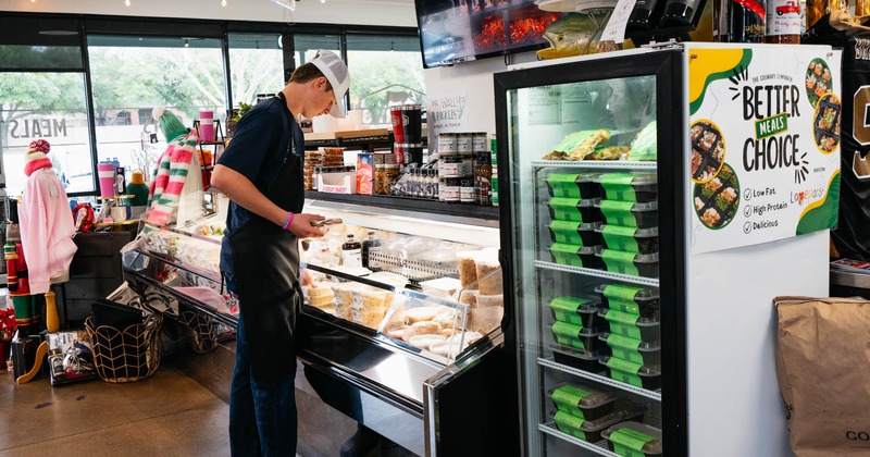 Interior, the counter area