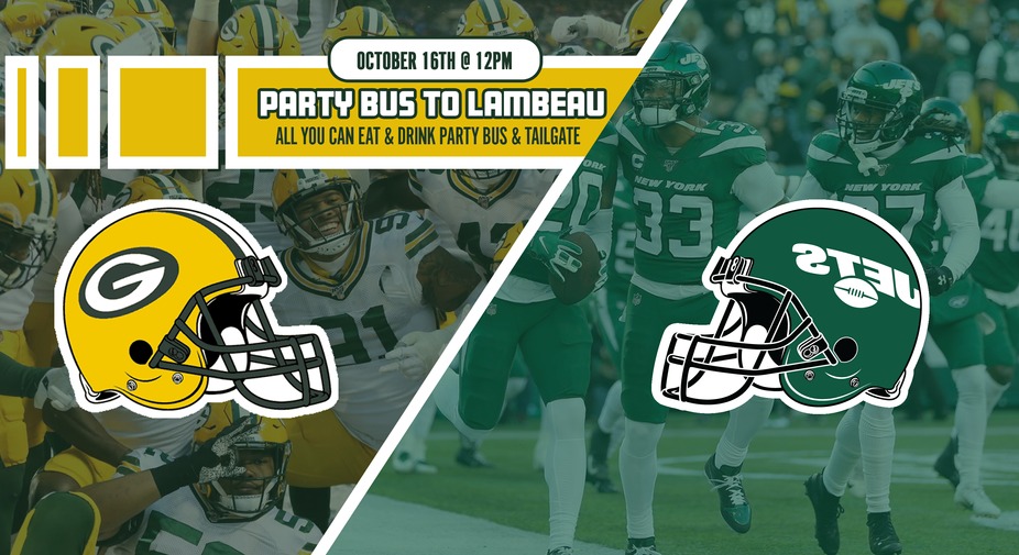 Packers Vs. Jets Party Bus To Lambeau event photo