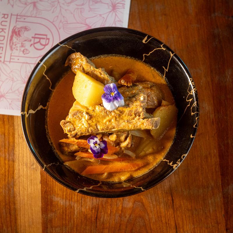 menu item 13 of 18, Massamun Curry Pork Ribs