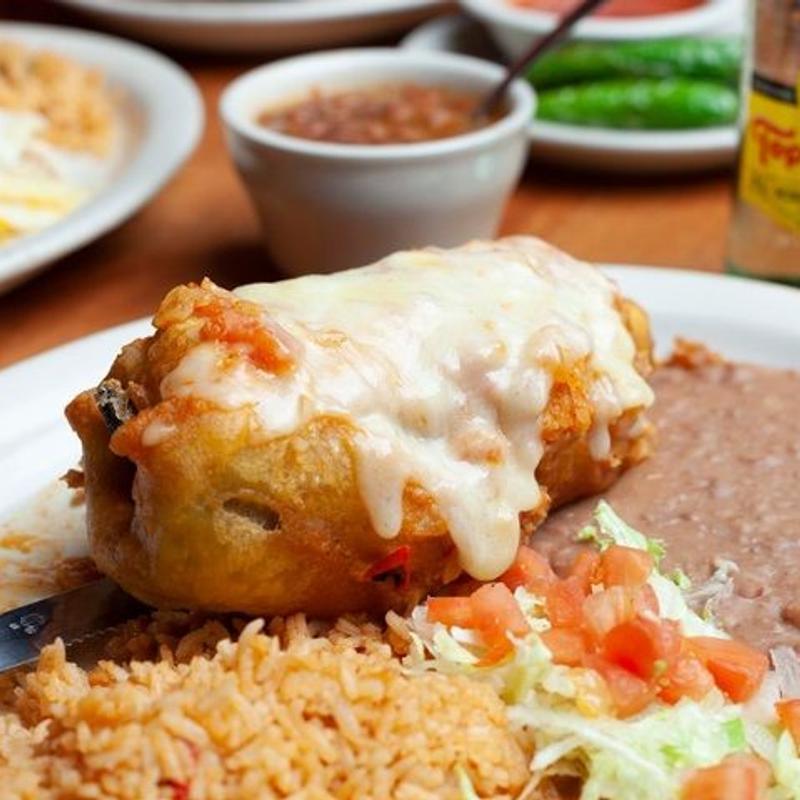menu item 39 of 58, Garcia's Famous Chile Relleno Dinner