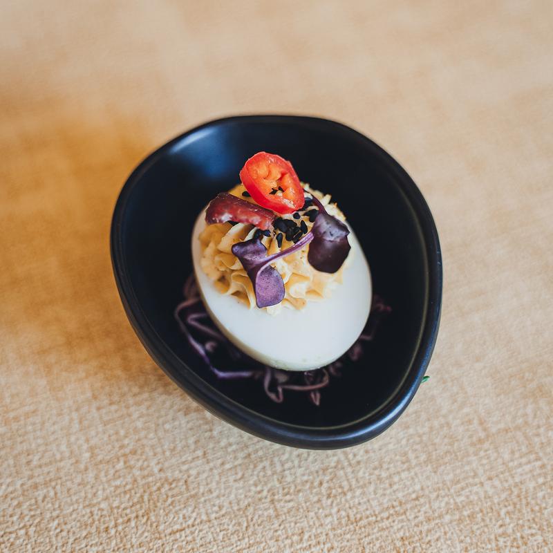 menu item 1 of 14, Masala Spiced Deviled Eggs