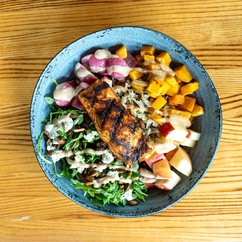 menu item 13 of 45, Wood Grilled Salmon Bowl
