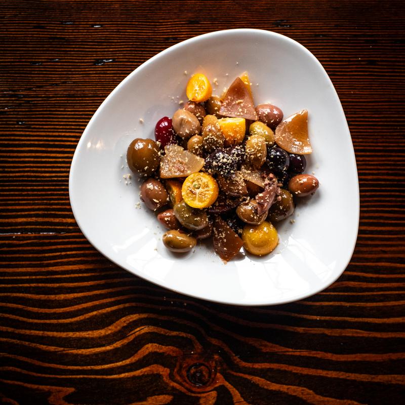 Warm Marinated Spiced Olives photo