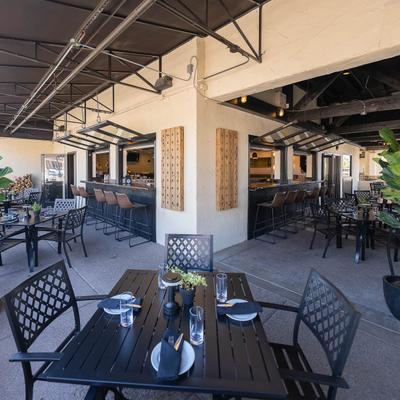 Outdoor seating area.