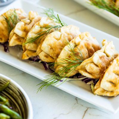 Fried pork dumplings